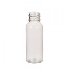 Clear Plastic PET Bullet Round Lotion Bottle