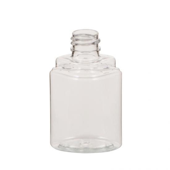 Clear Oblong PET Plastic Bottle