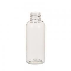 Clear Boston Round Plastic Bottle