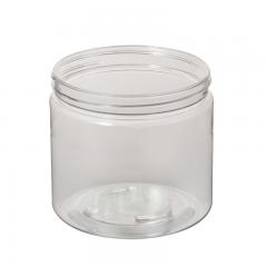 Round Transparent PET Plastic Jar