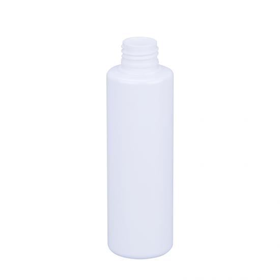 White Cylinder PET Plastic Shampoo Cosmetic Bottle