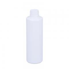 White Cylinder PET Plastic Shampoo Cosmetic Bottle