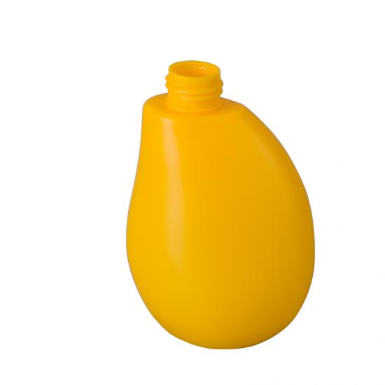 Yellow Plastic PET irregular Lotion Bottle