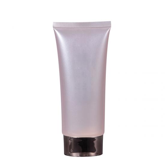 OEM Transparent Cosmetic Soft Tube in Golden Cap manufacturers