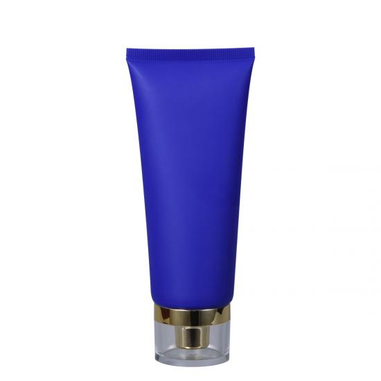 OEM Blue Color Cosmetic Soft Tube in Matt Finish manufacturers