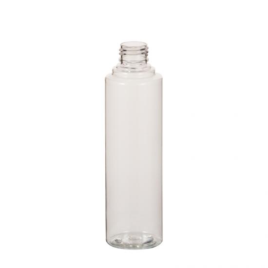 OEM Made in China Cylinder Round Shape PET Cosmetic Bottle in 225 ml manufacturers