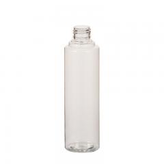 OEM Made in China Cylinder Round Shape PET Cosmetic Bottle in 225 ml manufacturers