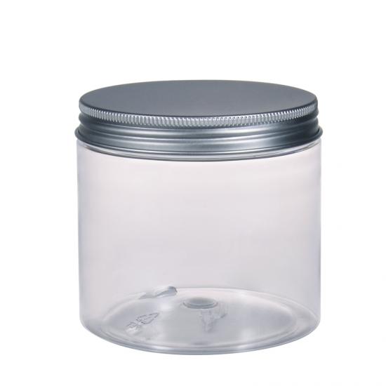 Transparent PET Straigh Sided Plastic Jar