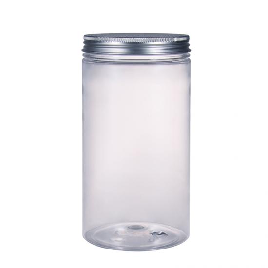 Transparent PET Straigh Sided Plastic Jar