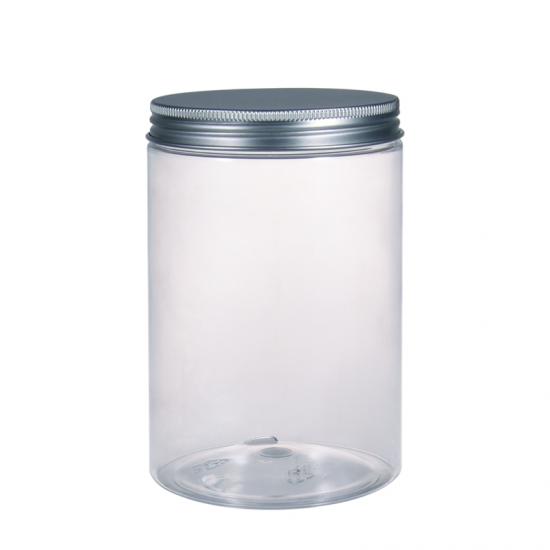 Transparent PET Straigh Sided Plastic Jar